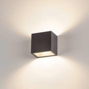 SLV Sitra Cube LED utendørs LED-vegglampe, antrasitt