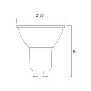 Sylvania LED-reflektorpære GU10 5W 3000K 36° 475 lm glass