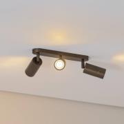 Downlight Link, titan-gullfarget, lengde 33 cm, 3 lyskilder, 330 W, 30...