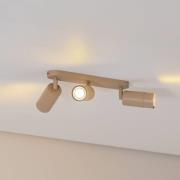 Downlight Link, beige, lengde 33 cm, 3 lyskilder, 3-flg.