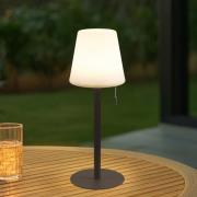 Lindby oppladbar LED-lampe Azalea, hvit/brun, 45 cm, CCT, IP44