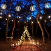 LED-lyslenke CADENA, 2.500 K, svart, 10 lyskilder, 10 m