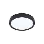 EGLO connect Smart-LED-utenpåliggende lampe Fueva 6-Z, svart, Ø21cm