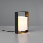 Bordlampe Pail, svart matt, metall, høyde 27 cm