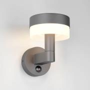 Utendørs LED-vegglampe Mackenzie Sensor antrasitt, støpt aluminium