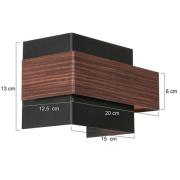 LED-vegglampe Muro 3368, trelook, opp/ned, G9, 2700 K