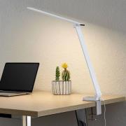 Prios LED-bordlampe Tamarin, høyde 40 cm, hvit, dimbar
