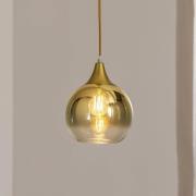 Hengelampe Monte i glass, 1 lyskilde, gull