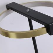 Aerial LED-bordlampe, messing/svart, stål, silikon