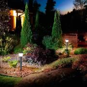 Veilampe Lena, 60 cm, mørkegrå, metall, E27, IP65