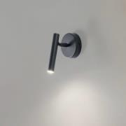 Vegglampe Sopel, antrasitt, 1 lyskilde, stål, høyde 15 cm