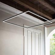 Ideal Lux LED-pendellampe Oracle Slim 90 x 90 cm svart 3000 K