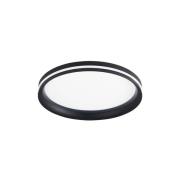 LED-taklampe Isy, svart, Ø 35 cm, metall, CCT, dimbar