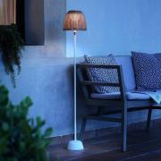 Bover LED-gulvlampe Atticus 114, naturhvit/beige