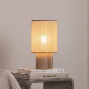 Envostar Asolita bordlampe med trefot og beige skjerm