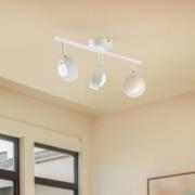 Lindby spotlight Jyla, hvit, linse, 3000 K, 3-lys, GX53