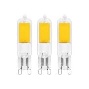 Arcchio LED-stiftpære, G9, 2,2W, 2700K, sett med 3 stk