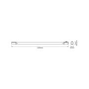 OSRAM LED-lyslist TUBEKIT, 120 cm, 3000 K hvit bryter