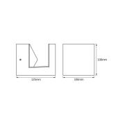 OSRAM utendørs LED-vegglampe ENDURA STYLE PYRAMID rustfritt stål IP44