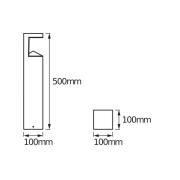 OSRAM LED-gatelampe ENDURA STYLE PYRAMID, stål, IP44