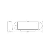 OSRAM LED-sensor-vegglampe ENDURA STYLE SOLAR OVAL 34 cm 840