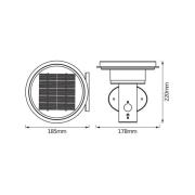 OSRAM LED-vegglampe ENDURA STYLE SOLAR DOUBLE CIRCLE svart