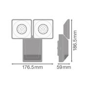 OSRAM LED-sensor utvendig veggspot ENDURA PRO, hvit, IP55
