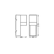 OSRAM utendørs vegglampe ENDURA CLASSIC ISIDOR mørkegrå IP65