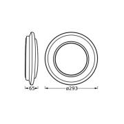 OSRAM LED-taklampe ORBIS BERLIN, svart Ø 30 cm metall