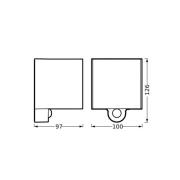 OSRAM LED-batteridrevet utendørs vegglampe ENDURA STYLE Sensor grafit ...