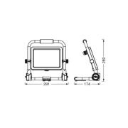 OSRAM LED-arbeidslampe VALUE, 50 W, svart, IP65, 6500 K