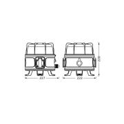 OSRAM LED-arbeidslampe VALUE 360°, svart, IP54 stikkontakt