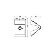 OSRAM LED-solcellelampe ENDURA FLOOD BUTTERFLY 1,5W Sensor