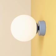 Vegglampen Joel, blå/hvit, 1 lyskilde