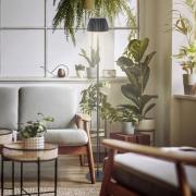 LED-gulvlampe Loca, antrasitt, høyde 123 cm plast/metall