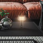 LED-bordlampe med batteri Brilo unplugged Gila, gull/svart 21 cm