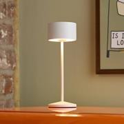 LED-bordlampe Veluna, hvit, sett med 3, 25 cm, IP44