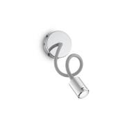 Ideal Lux LED-vegglampe Focus 1, kromfarget, 55 cm