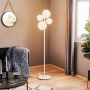 Gulvlampe Dione, 4 lyskilder, hvit