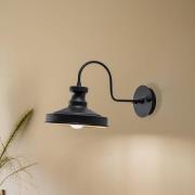 Vegglampe Berceste 182-A svart/gull