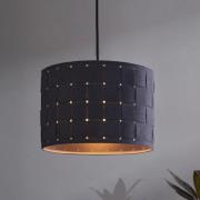 OSRAM hengelampe Decor Felt Weaving, Ø 28 cm, grå, filt E27