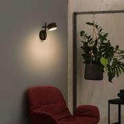 OSRAM LED-vegglampe Decor Kyoto, svart, dimbar, stikkontakt