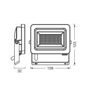 OSRAM LED-spotlight Floodlight EA, 15 W, IP65, svart, aluminium