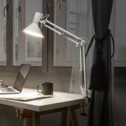 OSRAM LED-klemmelampe Office Line Desk Retro, hvit, 3000 K