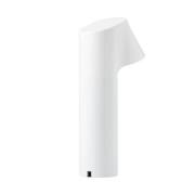 LOOM DESIGN LED-batteridrevet bordlampe Willow, hvit, aluminium, IP54