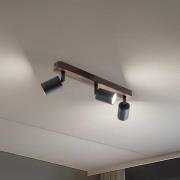 Downlight Subrin, valnøtt, 3 lyskilder