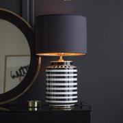 PR Home Gatsby bordlampe, Ø 30 cm, keramikk/tekstil