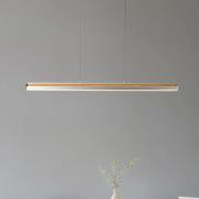 Lucande LED-hengelampe Lutana, rosagull/trefarget, 101 cm