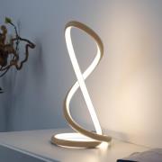 Paul Neuhaus LED-bordlampe Twist, sandfarget, høyde 42 cm