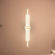 LED-taklampe Tinka, lysegrå/brun, lengde 98 cm